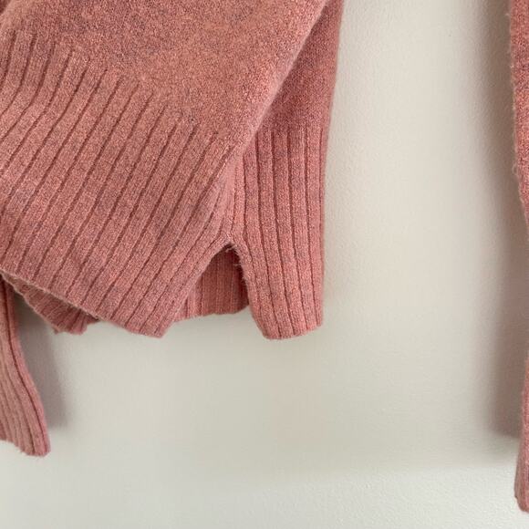 Madewell Inland Merino Wool Blend Turtleneck Sweater Pink - Picture 9 of 9